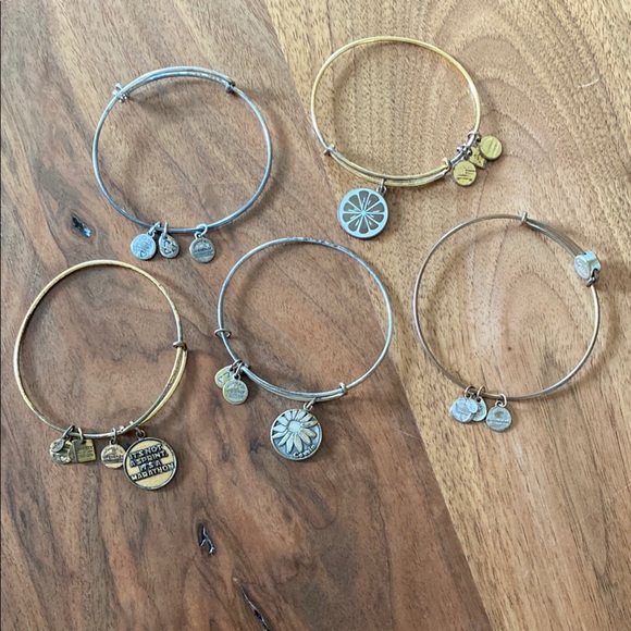 Alex and Ani set of 5 vintage charm bracelets - Picture 1 of 9